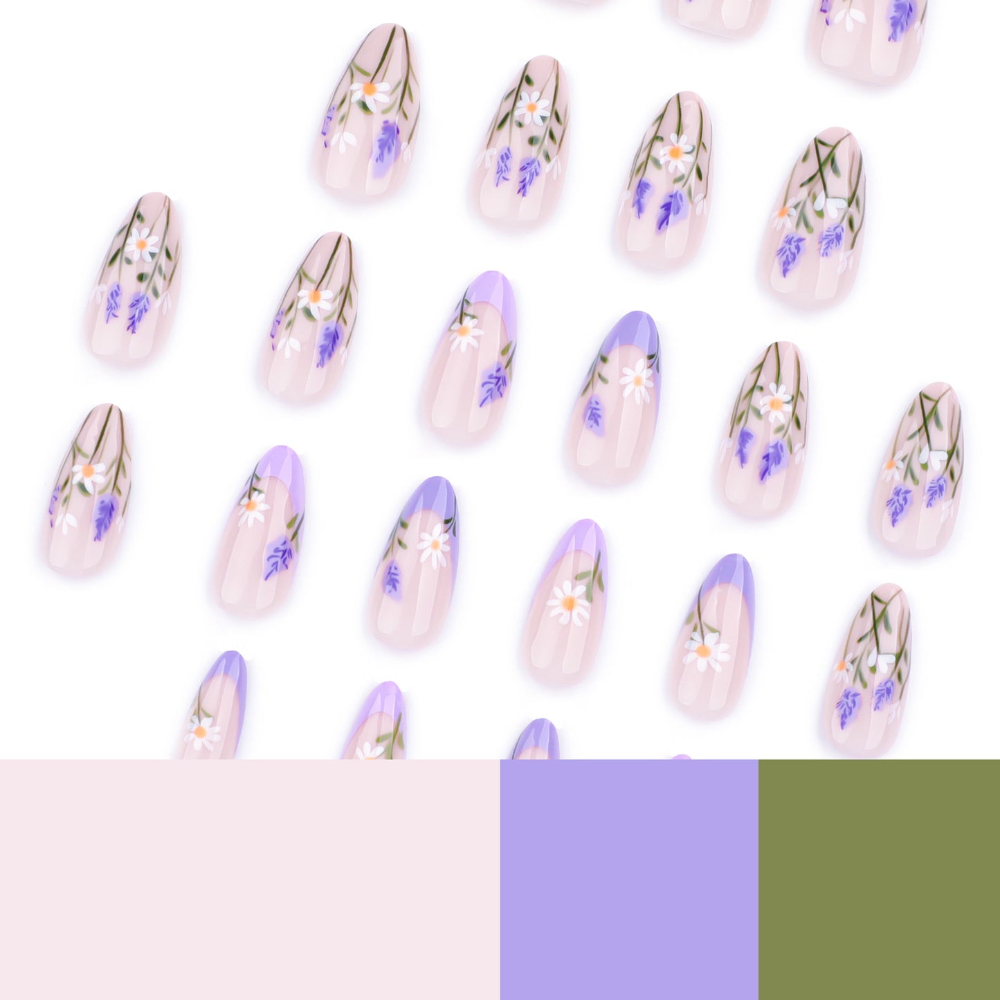Floral & Daisy Nail Art