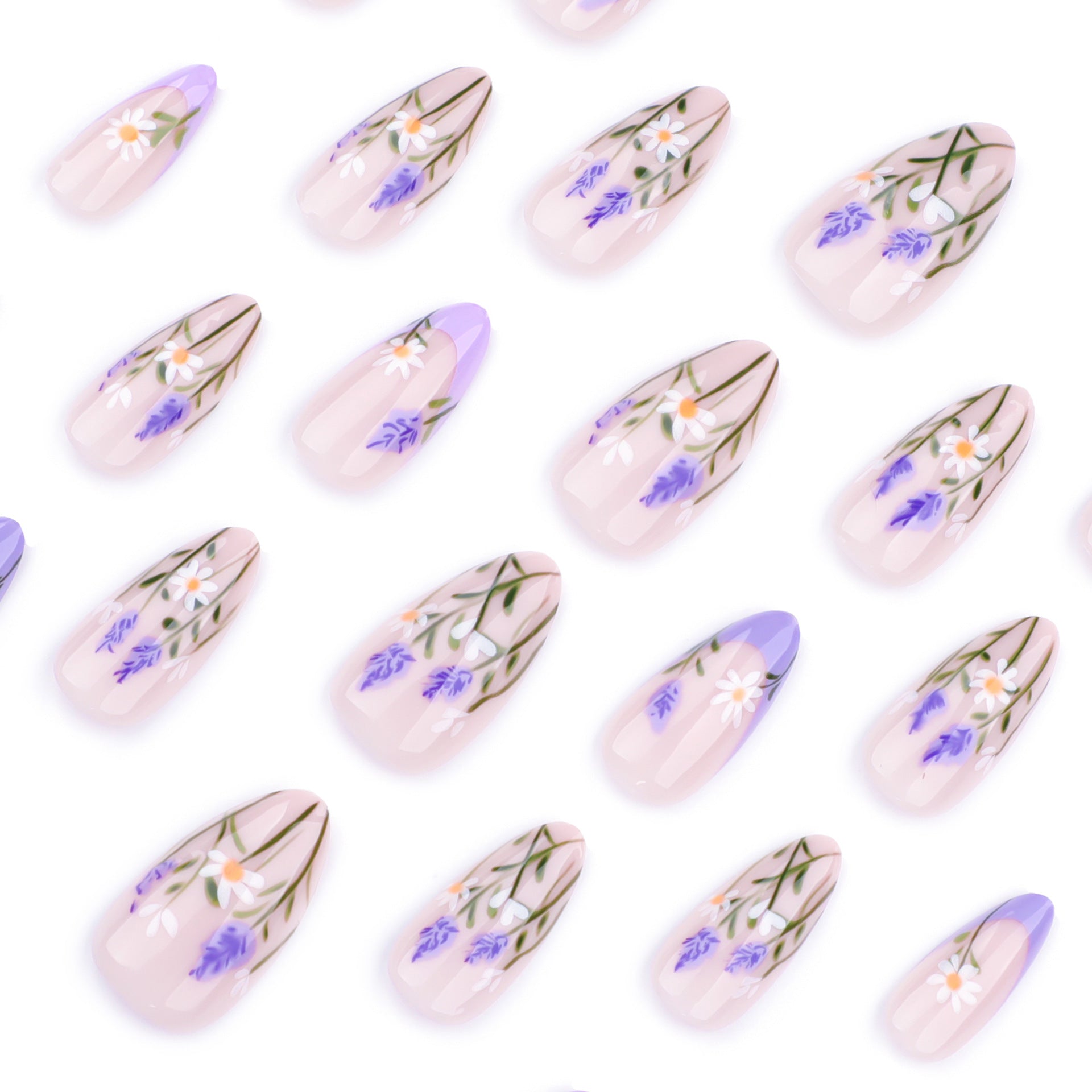 Floral & Daisy Nail Art