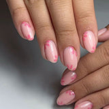 Elegant Pink and Nude Nail Art