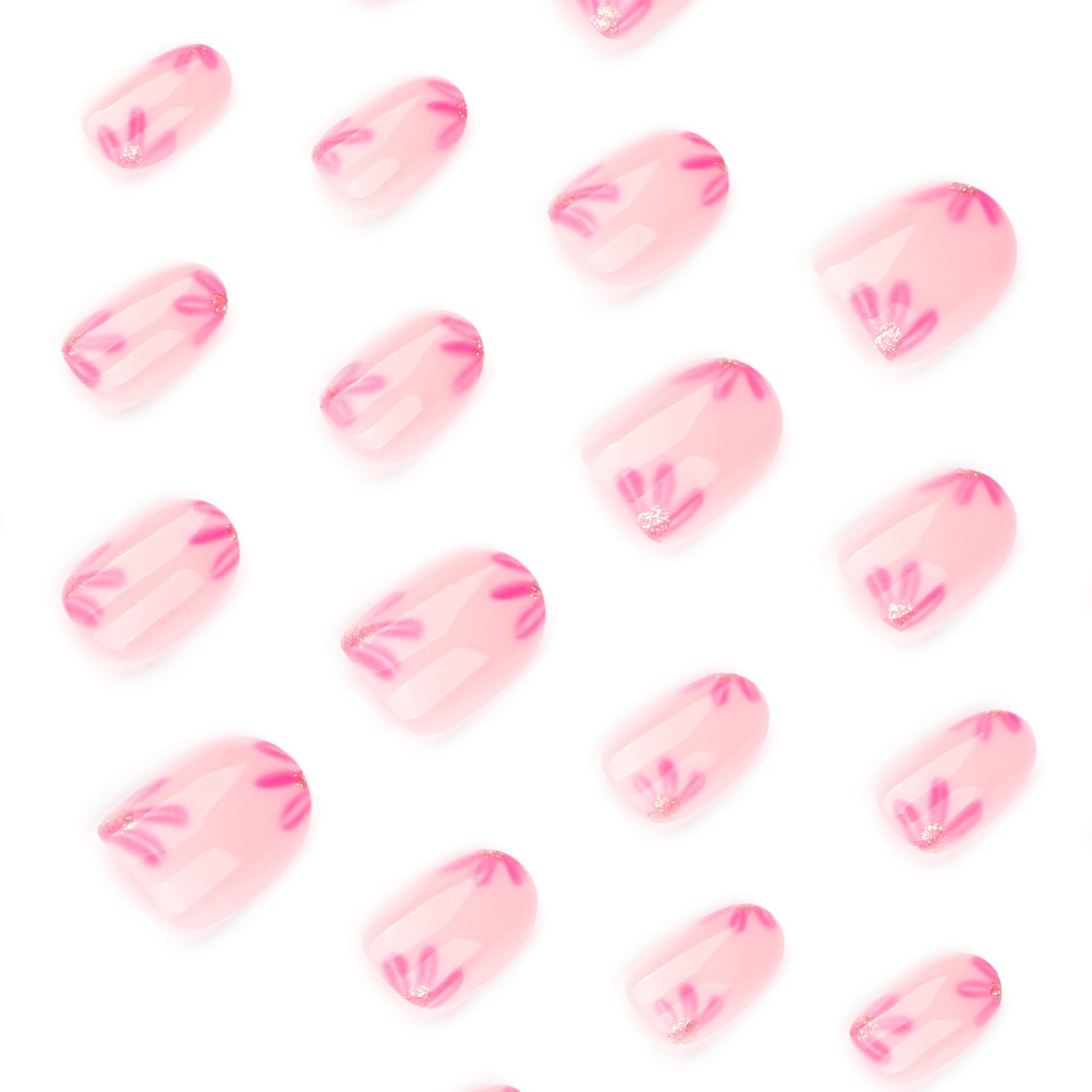 Elegant Pink and Nude Nail Art