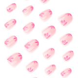Elegant Pink and Nude Nail Art