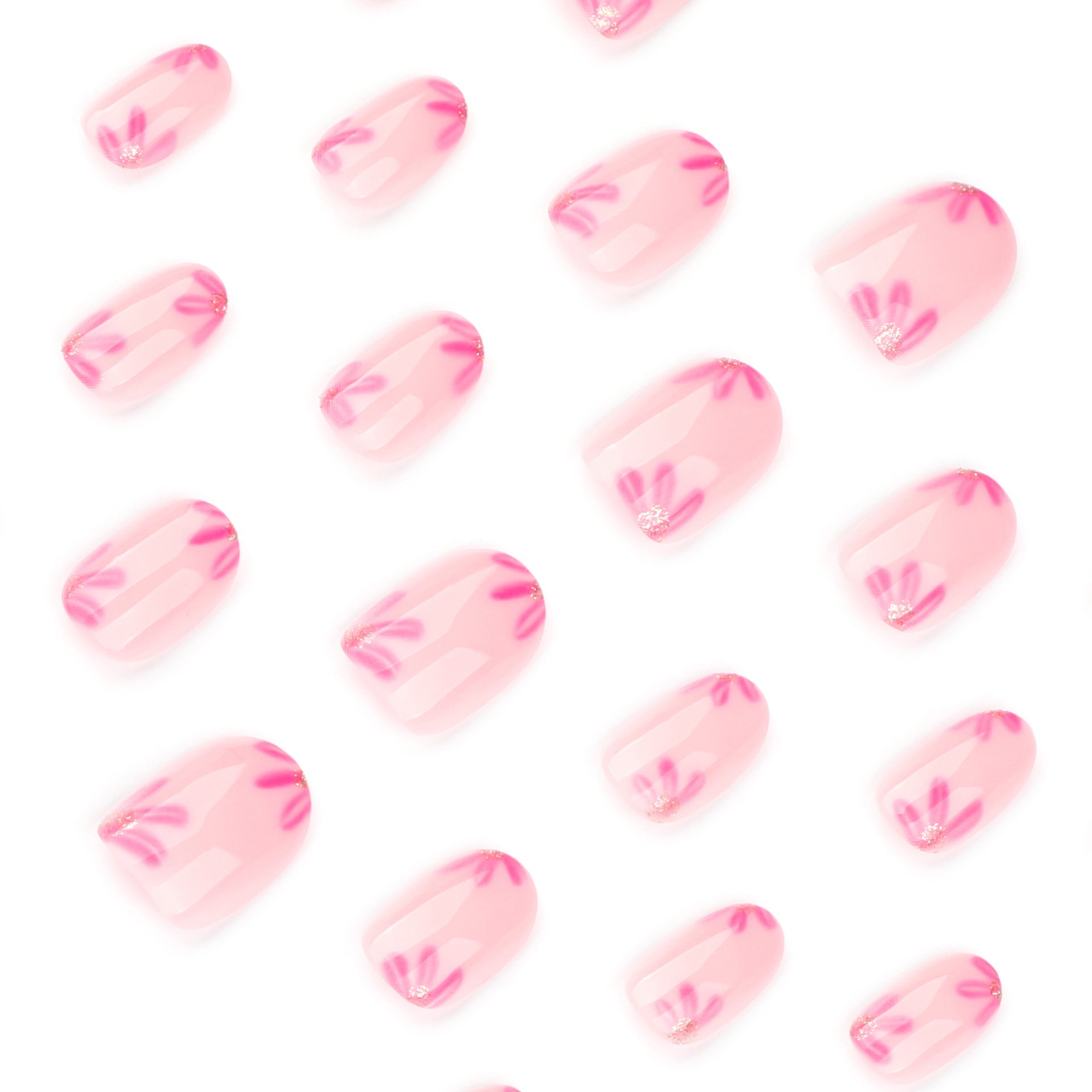 Elegant Pink and Nude Nail Art