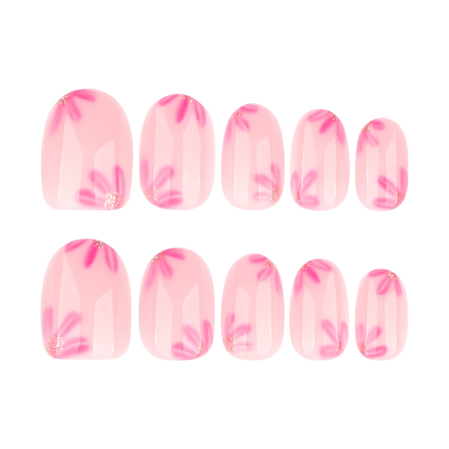Elegant Pink and Nude Nail Art