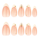 Elegant Nail Art with Gold Accents