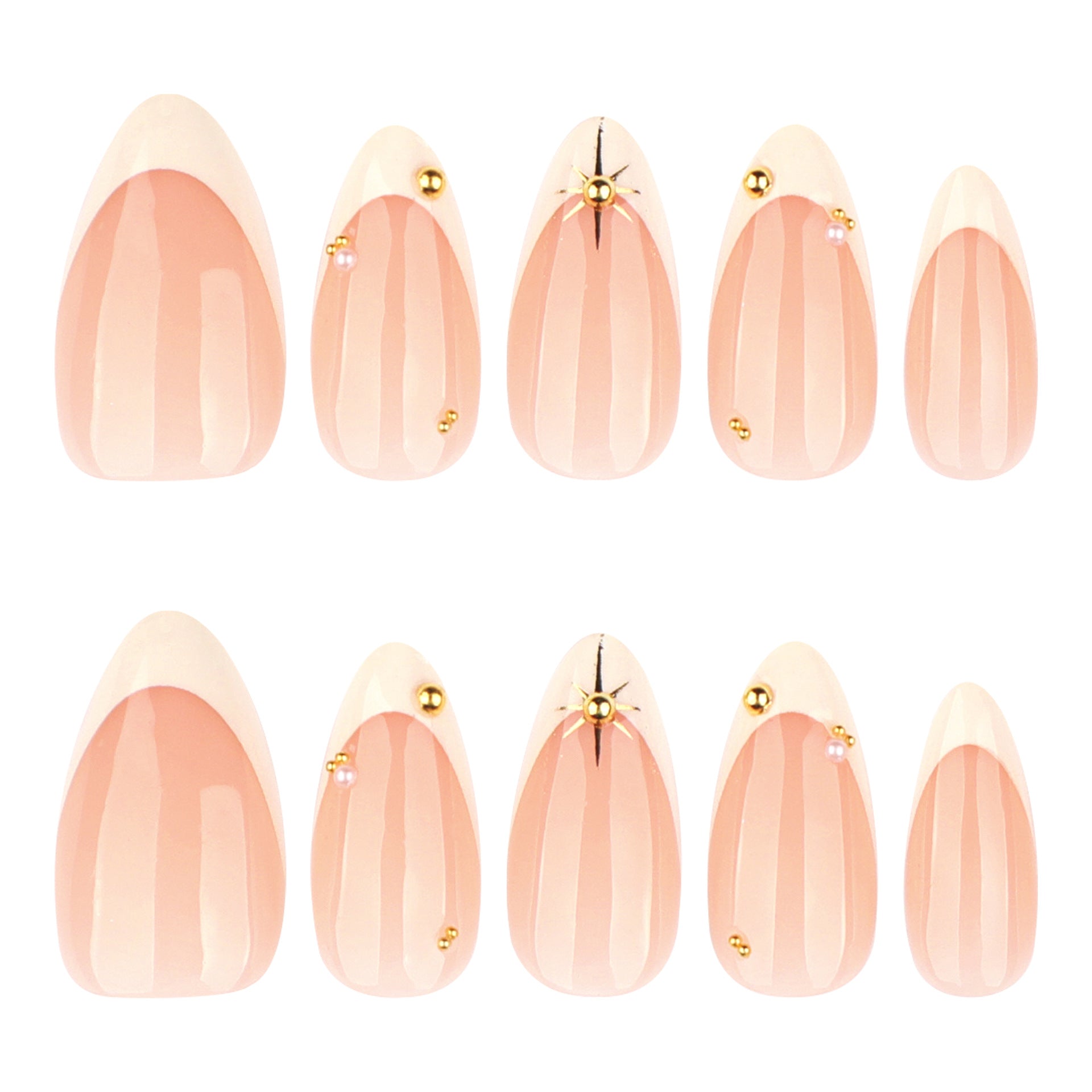 Elegant Nail Art with Gold Accents