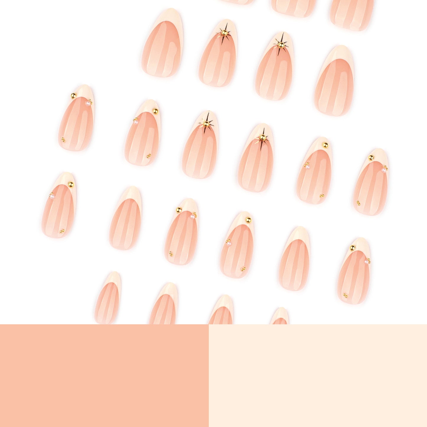 Elegant Nail Art with Gold Accents