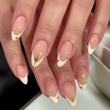 Elegant Nail Art with Gold Accents