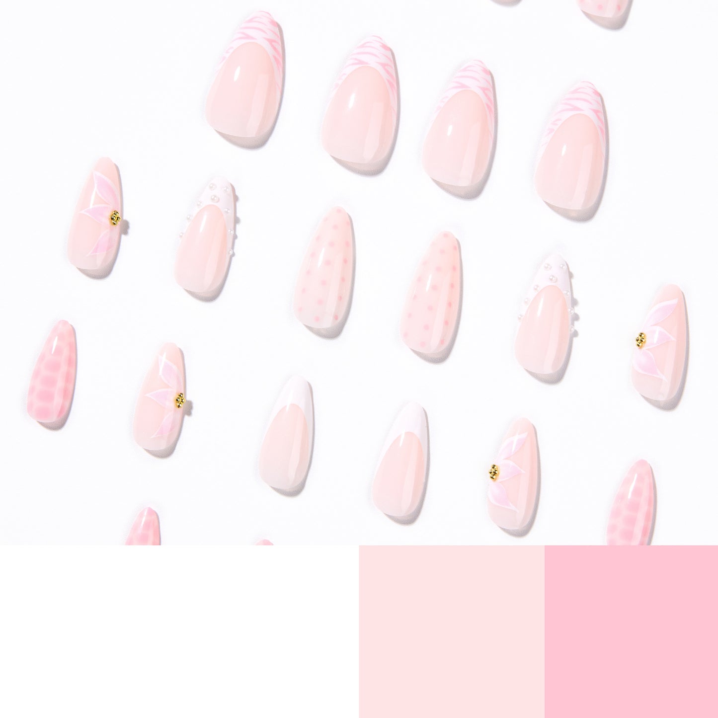 3D Floral Details Nail Art