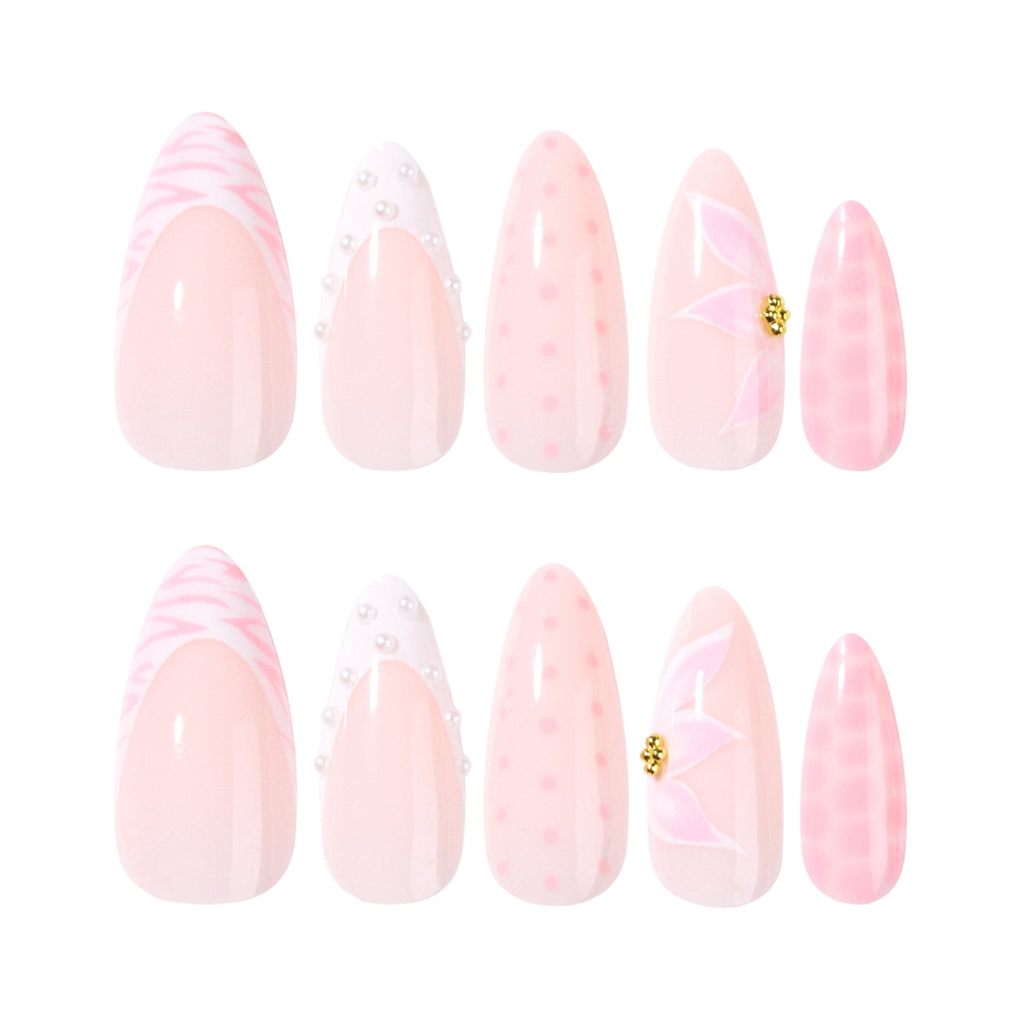 3D Floral Details Nail Art