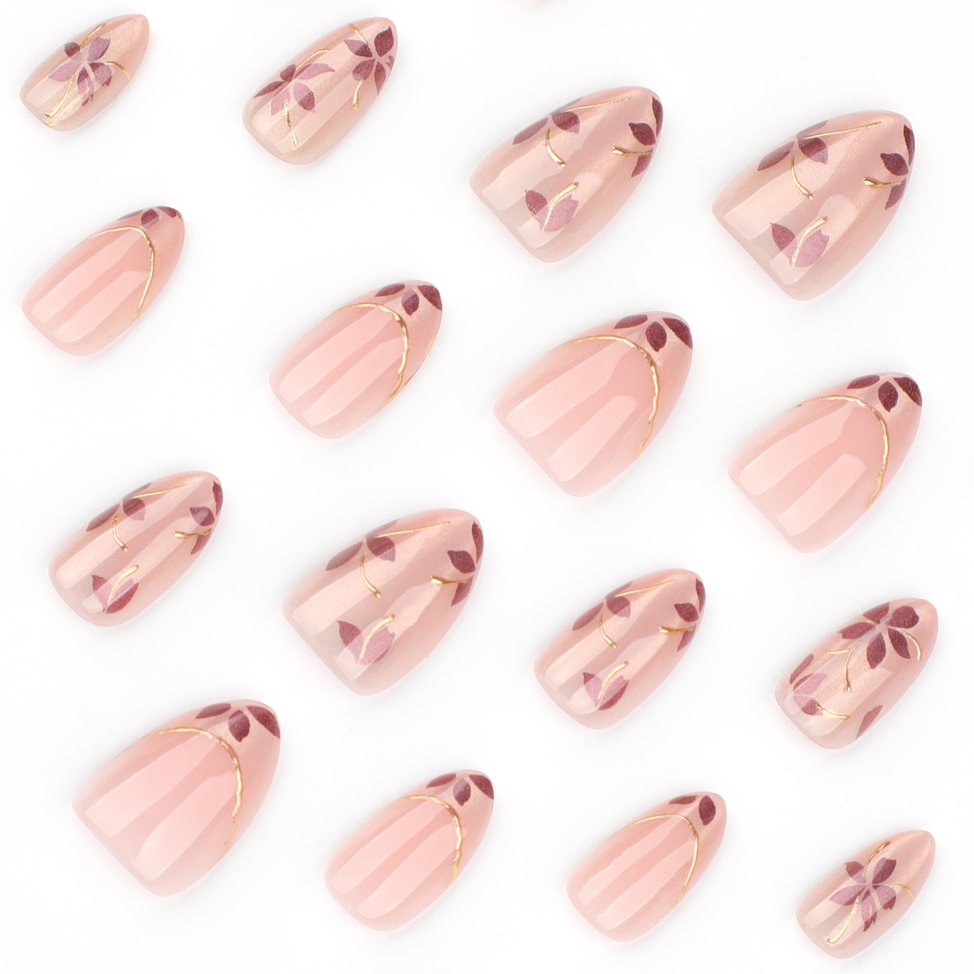 Floral Press On Nails