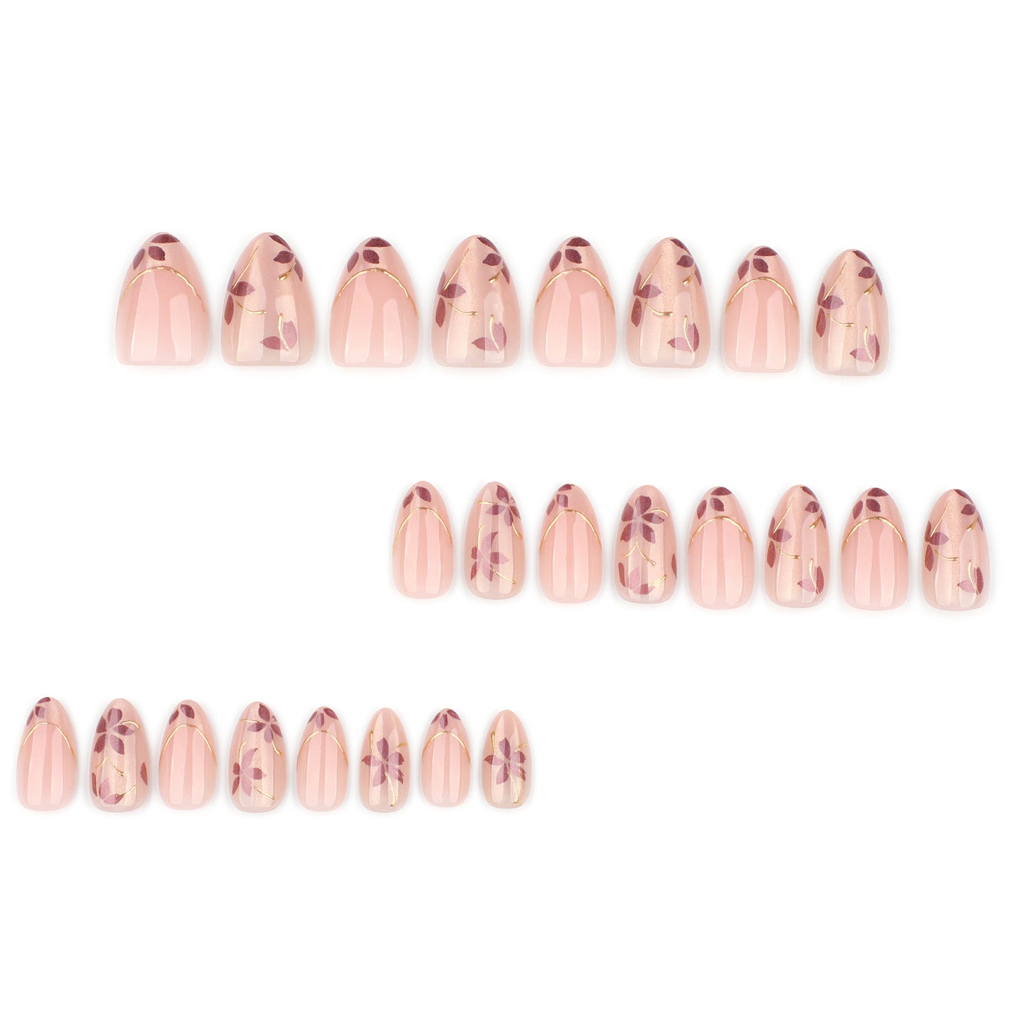 Floral Press On Nails
