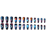 Galaxy Planet Press On Nail Art Set for Women
