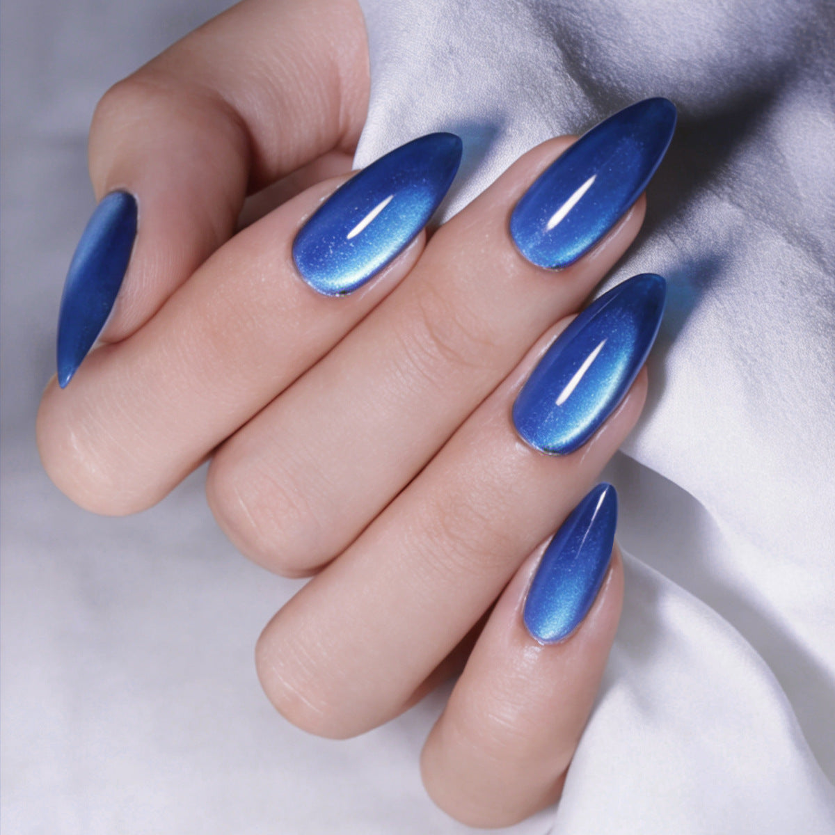Royal Blue Glitter Press on Nails