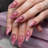 Luxury Rhinestone Accent Press-On Nails