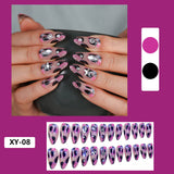 3D Jewel-Embellished Butterfly Press-On Nails