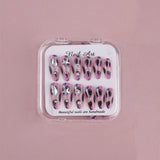 3D Jewel-Embellished Butterfly Press-On Nails