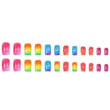 Rainbow Ombré Glitter Press-On Nail Kit