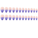 Lavender Heart French Tip Press-On Nails