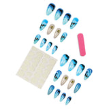 Ocean Wave Dolphin 3D Press-On Nails