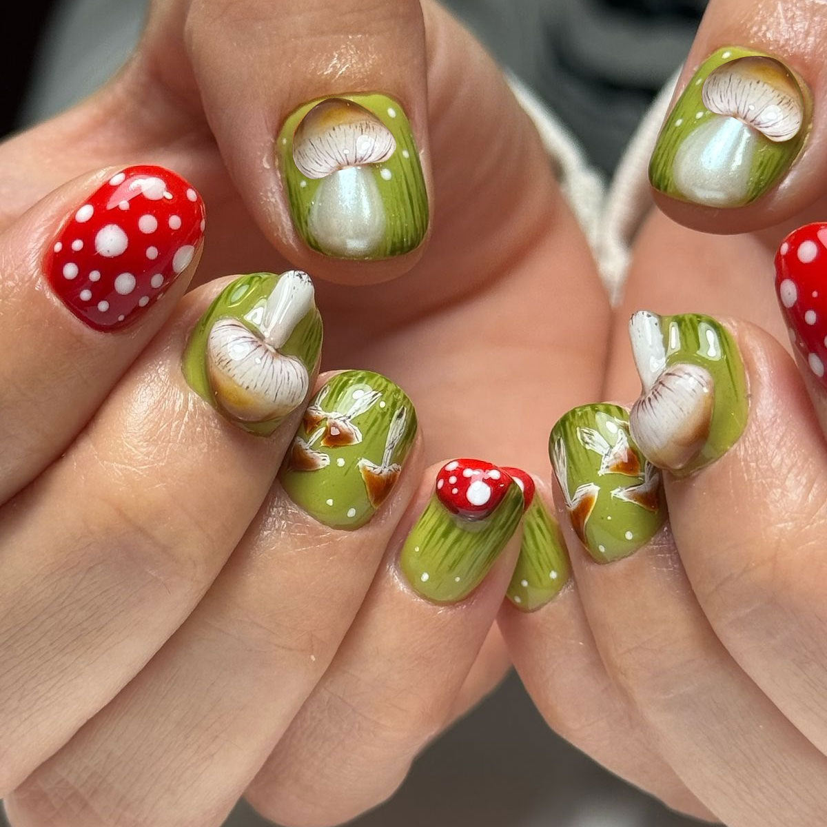 3D Mushroom Nail Art Stickers