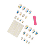 Blue Heart Celestial Nail Sticker Set