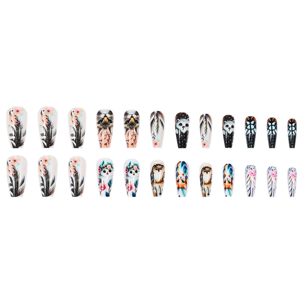 Forest Animal Coffin Press On Nails