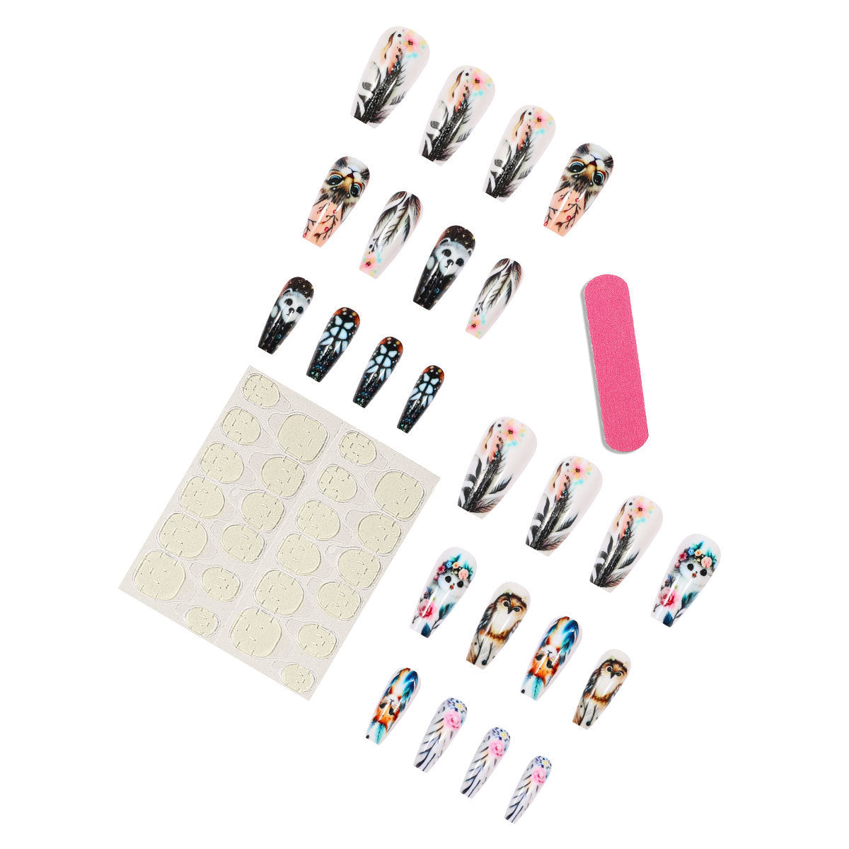 Forest Animal Coffin Press On Nails