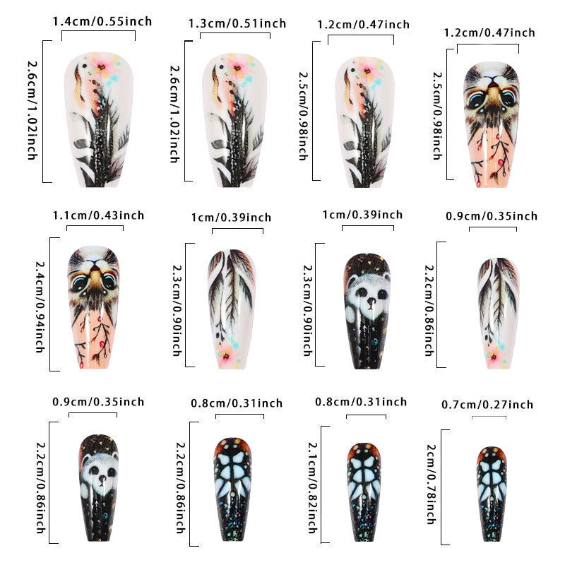 Forest Animal Coffin Press On Nails