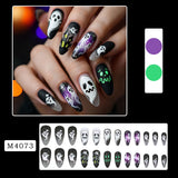 Halloween Ghost Press On Nails Set