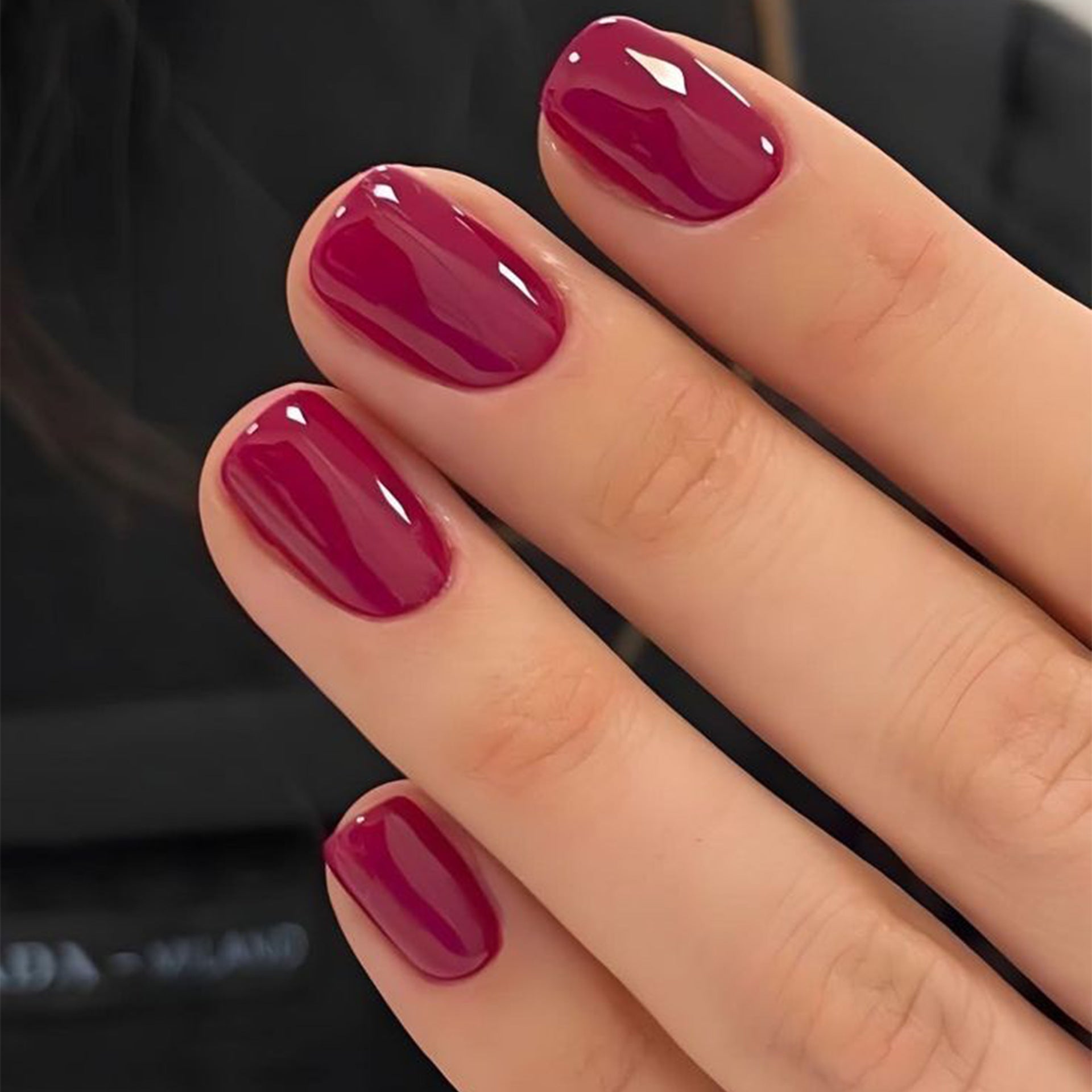 Glossy Square Press On Nails 24 Piece Set