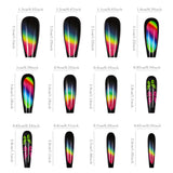 Butterfly Gradient Press On Nails Coffin Set