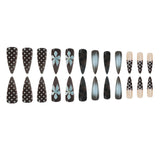 3D Floral Almond Press On Nails Set