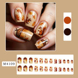 Autumn Acorn Nail Art Decal Stickers for Manicure