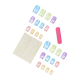 Glossy Ombre Press On Nails Square Full Cover Set