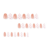 Glossy and Red Polka Dot Gel Manicure