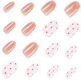 Glossy and Red Polka Dot Gel Manicure