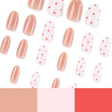 Glossy and Red Polka Dot Gel Manicure