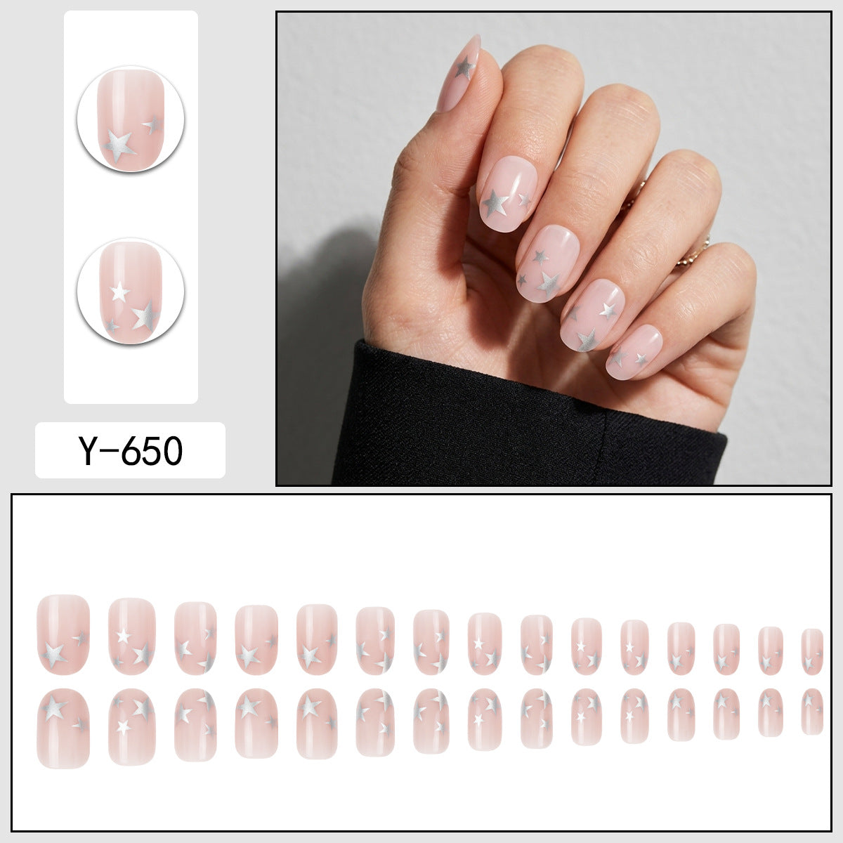 Star Pattern Nail Art Stickers