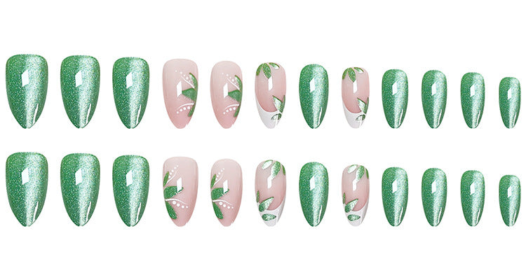 Leaf Design Press On Nails