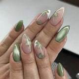Leaf Design Press On Nails