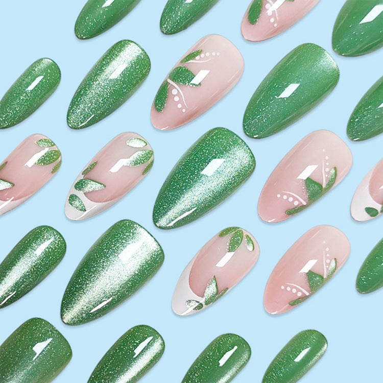 Leaf Design Press On Nails
