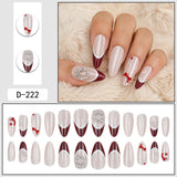 Christmas Pearl Press On Nails