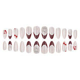 Christmas Pearl Press On Nails