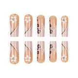 Floral Leopard Press On Nails