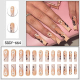 Floral Leopard Press On Nails