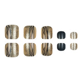 Zebra Pattern Toe Nail Stickers