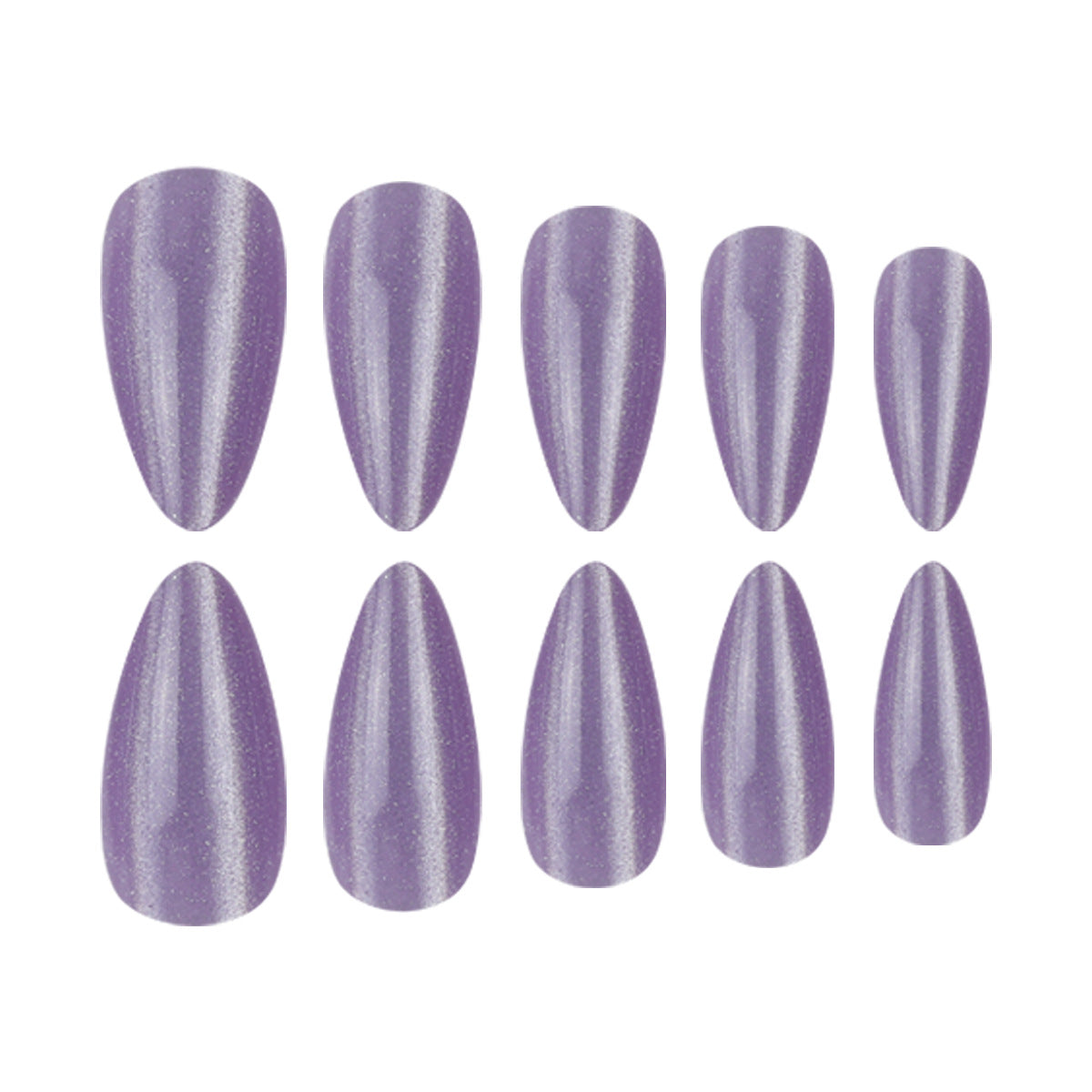 Glossy Almond Press-On Nails