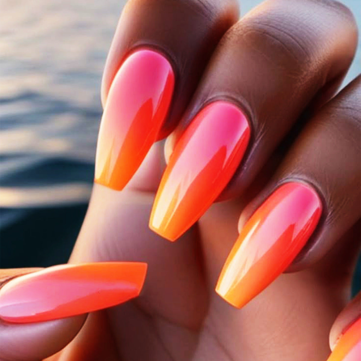 Glossy Ombre Press On Nails