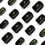 Green Cat Eye Press On Nails