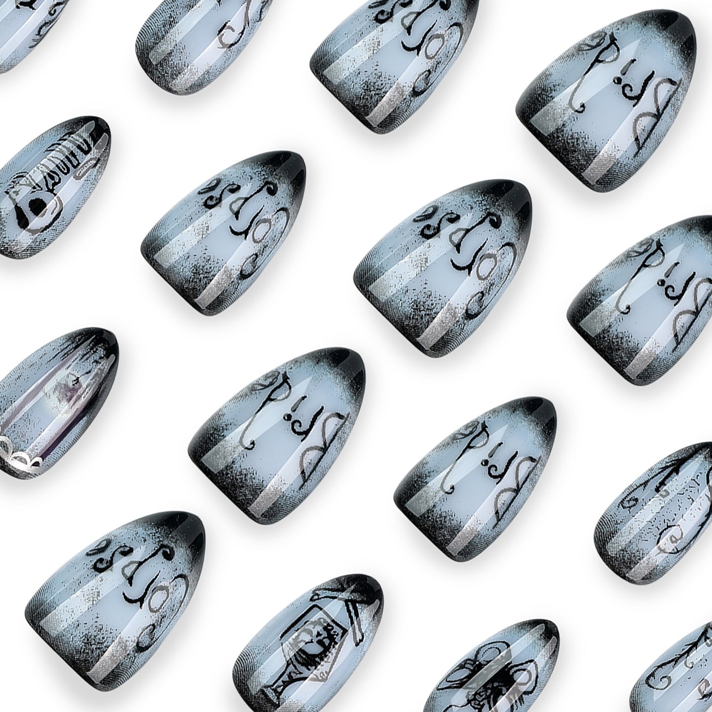 Women's Gothic Press On Nail Set